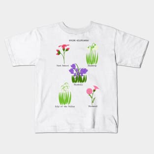 Spring Wildflowers Kids T-Shirt